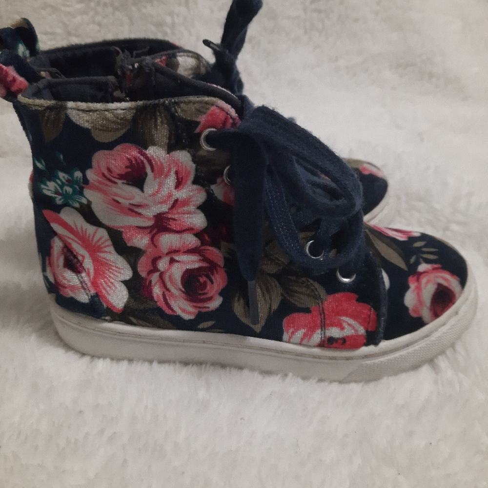 Olivia Miller floral hi-top sneakers